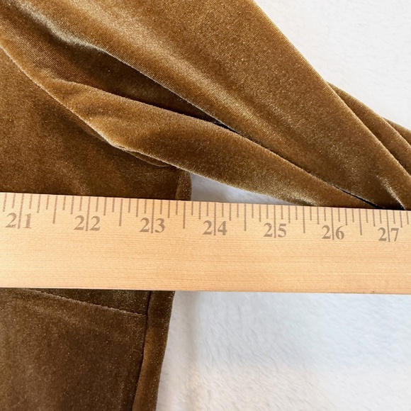 Forever 21 Cropped Top Womens Size 2X Gold Velvet NWT Formal Cover up Holiday - Picture 7 of 9